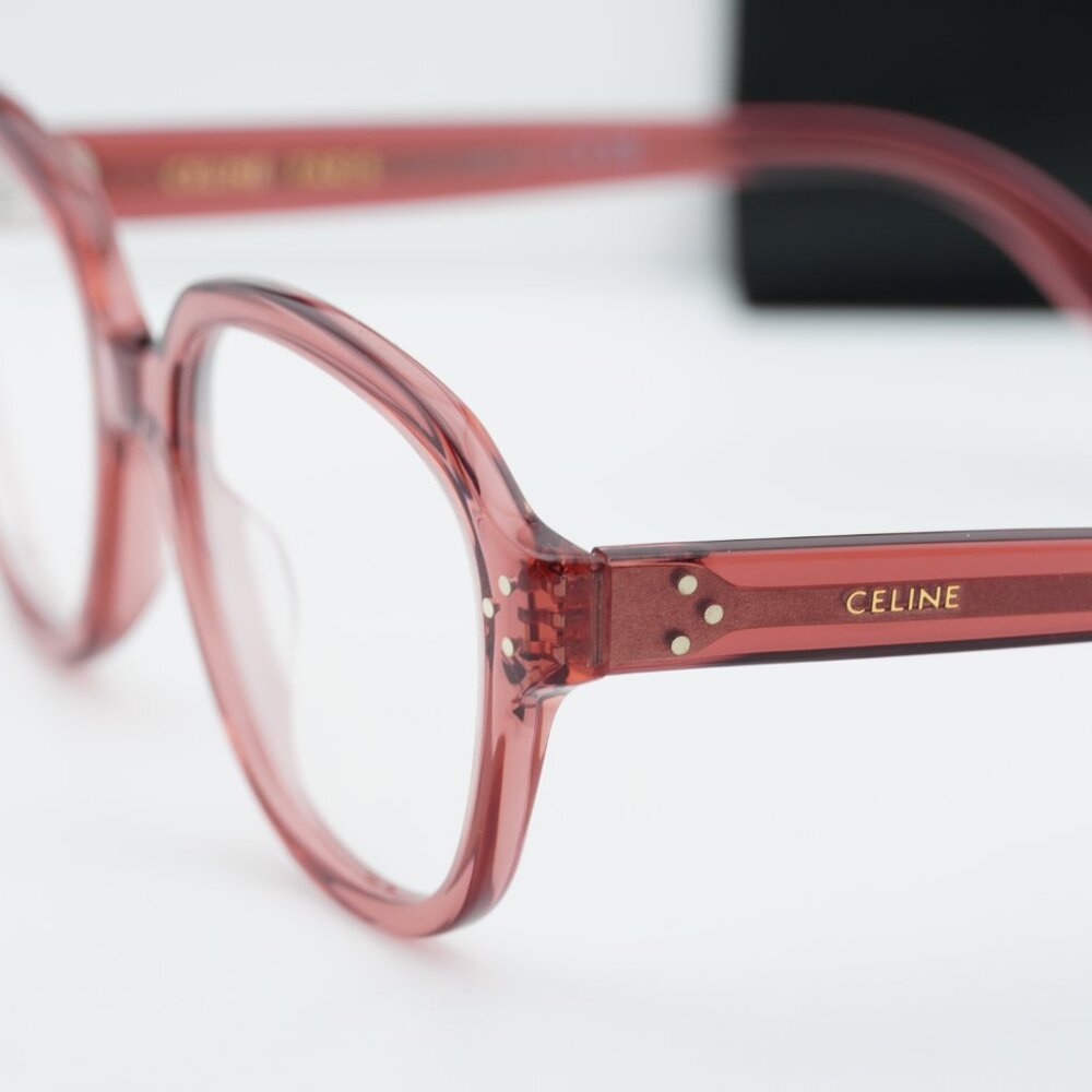 Celine CL50107I 074 Geometric Eyeglasses 54mm - Rose - Picture 9 of 11